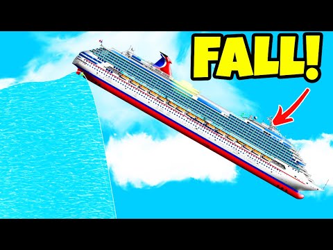 Doing EVERYTHING to FLIP The CRUISE SHIP In Floating Sandbox