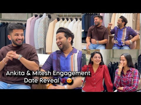 Ankita & Mitesh Engagement Date 💍Reveal 😍💯 | Mitesh first time in Vlog ♥️ | aditya satpute vlogs