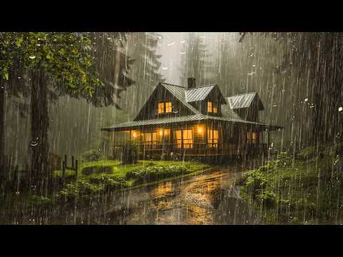 Super Heavy Rain for FAST Sleep - Deep Sleep with Heavy Rain on Tin Roof, Relax, ASMR