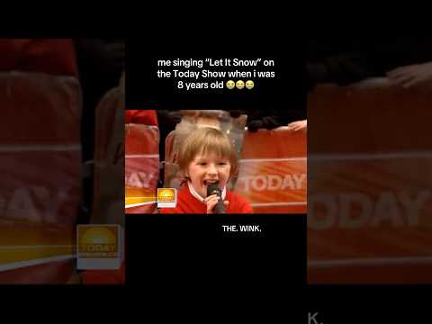 Anthony Gargiula singing “Let It Snow” on the #TodayShow at 8 years old #singing