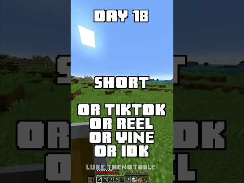 100 Days - [Minecraft Shorts] - Day 18 #minecraft #100days