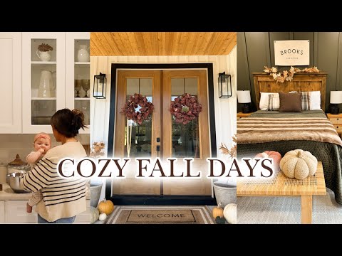 COZY FALL DAYS AT HOME | front door stain, fall markets, and fall recipes!