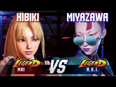 SF6 ▰ HIBIKI (Mai) vs MIYAZAWA (A.K.I.) ▰ High Level Gameplay