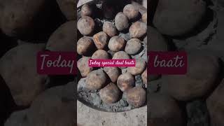 #Viral daal baati special food desi family @#@