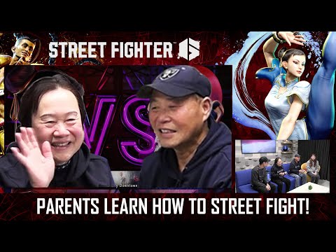 Chinese Parents Learn How to Play Street Fighter 6!