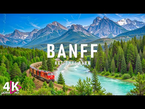 FLYING OVER BANFF (4K UHD) - Relaxing Music Along With Beautiful Nature Videos - 4K Video UltraHD