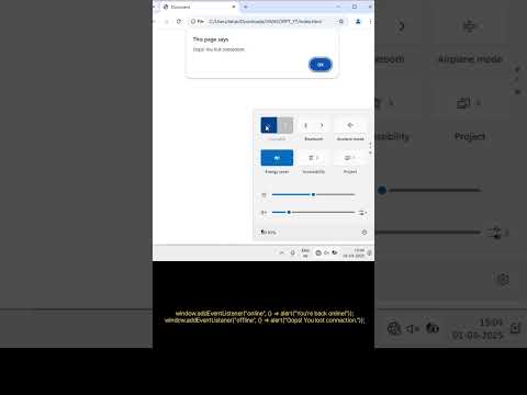 🚀 Detect Internet Status in JavaScript!  #JavaScript #Frontend #WebDevelopment#codingforbeginners