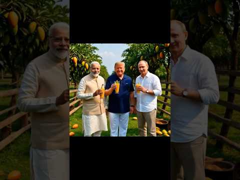 Trump, Putin & Narendra Modi Enjoy Mango Juice at a Mango Farm | Iconic Leaders’ Refreshing Moment