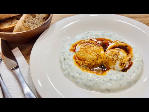 Turkish Eggs Cilbir / How To Make Turkish Eggs Cilbir / Turkish Eggs & Yogurt