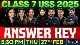 Class 7 USS 2025 | Answer Key | Exam Winner Class 7