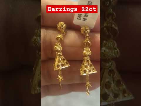 Earrings 22ct#earringdesigngoldjhumka #jewellery #golddesign #viralvideo #jewellery