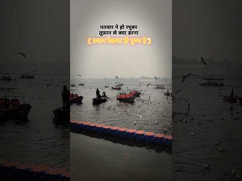 🚩पतवार पे हो रघुबर तूफ़ान से क्या डरना 🚩 triveni sangam ghat saiberiyan bird 🕊️ paryagraj #music