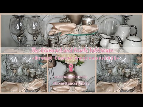 The Diamonds and Pearls Tablescape | Breast Cancer Awareness 2023