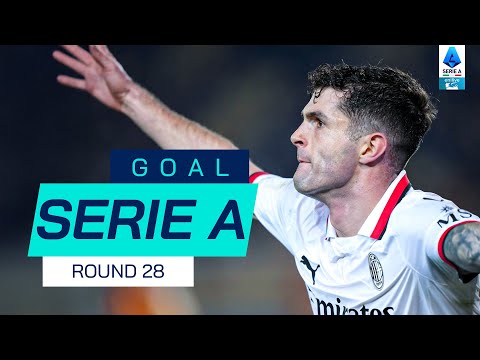 GOAL SERIE A | Pulisic Rallies the Rossoneri | Goal Collection | Round 28 | Serie A 2024/25