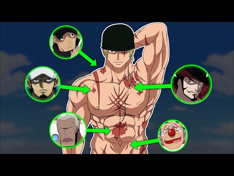 EXPLAINING ALL of ZORO'S SCARS in ONE PIECE