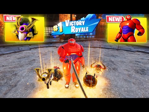 HERO BAYMAX vs NEW 3 MEDALLIONS & MYTHIC’S CHALLENGE ( NEW! FORTNITE CHAPTER 6 )