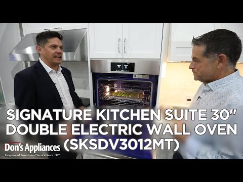 Signature Kitchen Suite 30" Double Electric Wall Oven (Model # SKSDV3012MT)