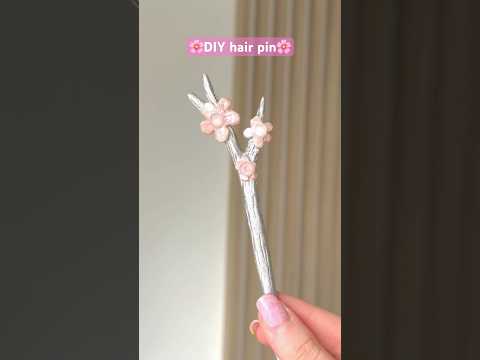 DIY hair pin🌸💕