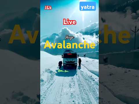 Avalanche Caught Live in J&k #shorts #trending #youtubeshorts #viralvideo #new