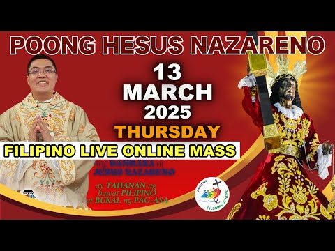 LIVE: Quiapo Church Filipino Online Mass Today • 13 March 2025 (Thursday) • Fr. Jowel Gatus