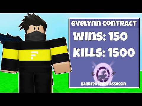 How I completed EVELYNN KIT CONTRACT in Roblox Bedwars..