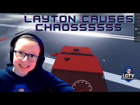 Layton Causes CHAOS on the Roads in Roblox!