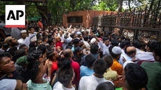 Protesters storm Bangladesh PM Sheikh Hasina's residence after her resignation