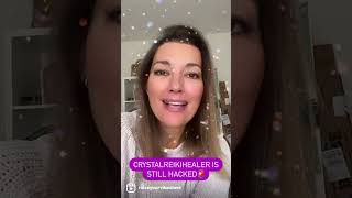 HACKED @crystalreikihealer on Instagram. Do NOT open your DM’s from that page. #crystalreikihealer