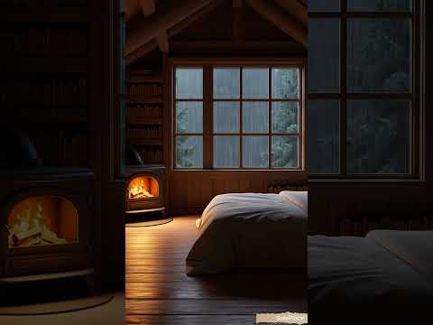 #relax #cabinbliss #home #cabinambience #rain #fireplace #peace #calm #rainsounds #cozycabinambience