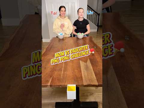 PING PONG CHALLENGE - MOM vs SISTER 🤪🏓