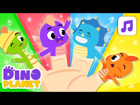 Finger Family Song🤲🏻🤲🏻 | Nursery Rhyme | Dino Cartoon, Songs for Kids - DINO Planet