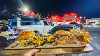 Making an In-N-Out Burger In Their Parking Lot