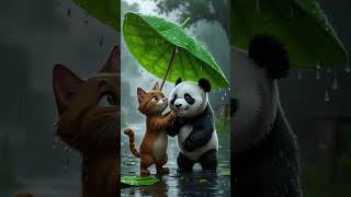 The Brown Cat and the Lost Panda#animalrescue #cuteanimals #catrescue #ai #cat #catlover #cutecat #貓