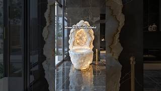 Which mineral crystal toilet is your favorite?! 😱😱#crystals #interiordesign #luxurylife #shorts