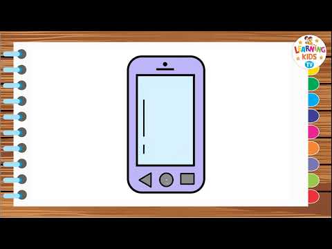 HOW TO DRAW MOBILE | Step by Step Drawing for Kids | Mobile Drawing | Easy Drawing with Pencil