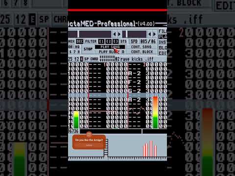 My first attempt with the Amiga Sampler #music #amiga #sampler #8bit