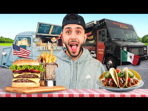 Eating at FOOD TRUCKS from Around the World!