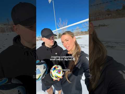 Couples soccer juggling competition #soccer #couple #soccerjuggling