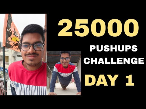 25000 Pushup Challenge | Pushup Challenge | Home workout | Fitness PUSHUPS | 75 hard day challenge