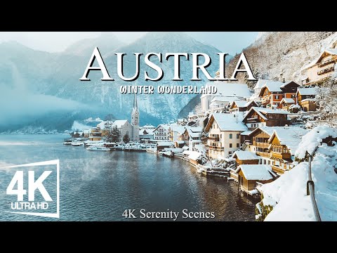 Austria in Winter 4K ❄ Pristine Snowfields, Cozy Chalets, and Alpine Splendor