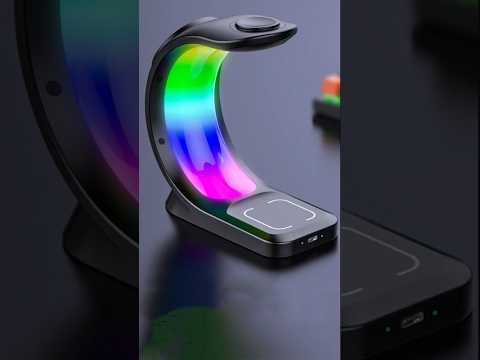 Magnetic Wireless Charging Station with Atmosphere Light. | #shortsvideo #unitedstates #newyork