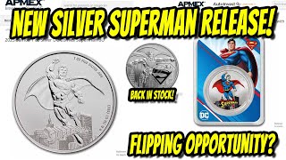 NEW DC Comics Superman Somoa 1 Oz Silver Coin Released!  Silver Flipping Opportunity?