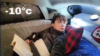 Walmart Car Camping in Sub-Freezing Temps without Heat, Only an Electric Blanket