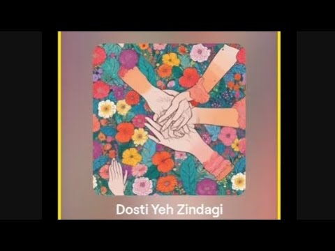 Dosti Yeh Zindagi-Riyazur Rahman Generated by Ai (lyrics) animated song ♪