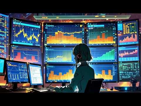 Midnight trading lofi, lofi hip hop beats mix