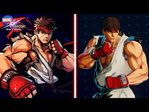 Marvel Vs. Capcom Infinite & Beyond - Artwork vs 3D Model - 4k 60FPS