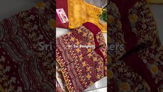 Heavy Bridal Maggam Work Blouse #shorts #youtubeshorts #instagram #red