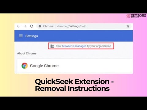 QuickSeek Extension Virus - How to Remove It? [Uninstall]