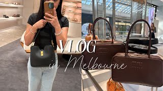 Melbourne VLOG | Trying on the Celine Camille 16 & Miu Miu Beau! 🤎