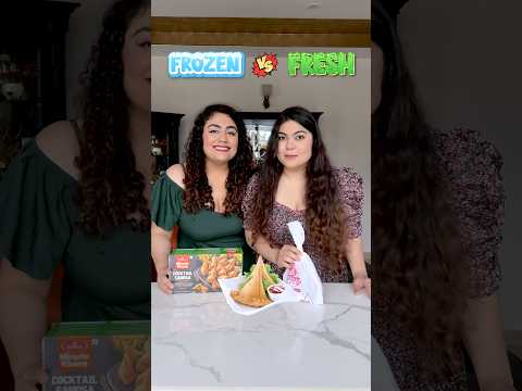 Frozen vs. Fresh Samosa: which is better? #foodreview #foodchallenge